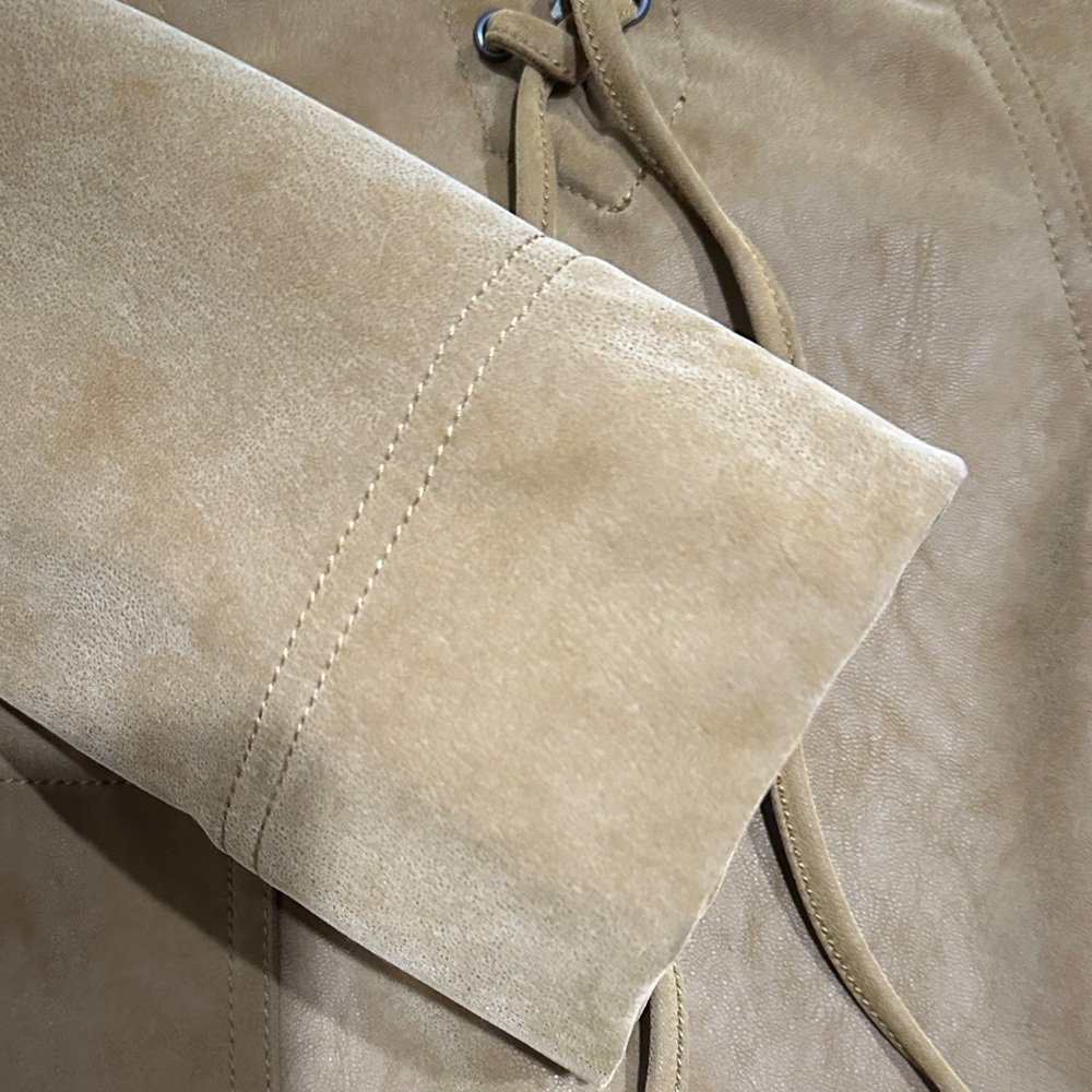 Free People Bradley Suede Tan Mini Dress - Size XS - Picture 8 of 9
